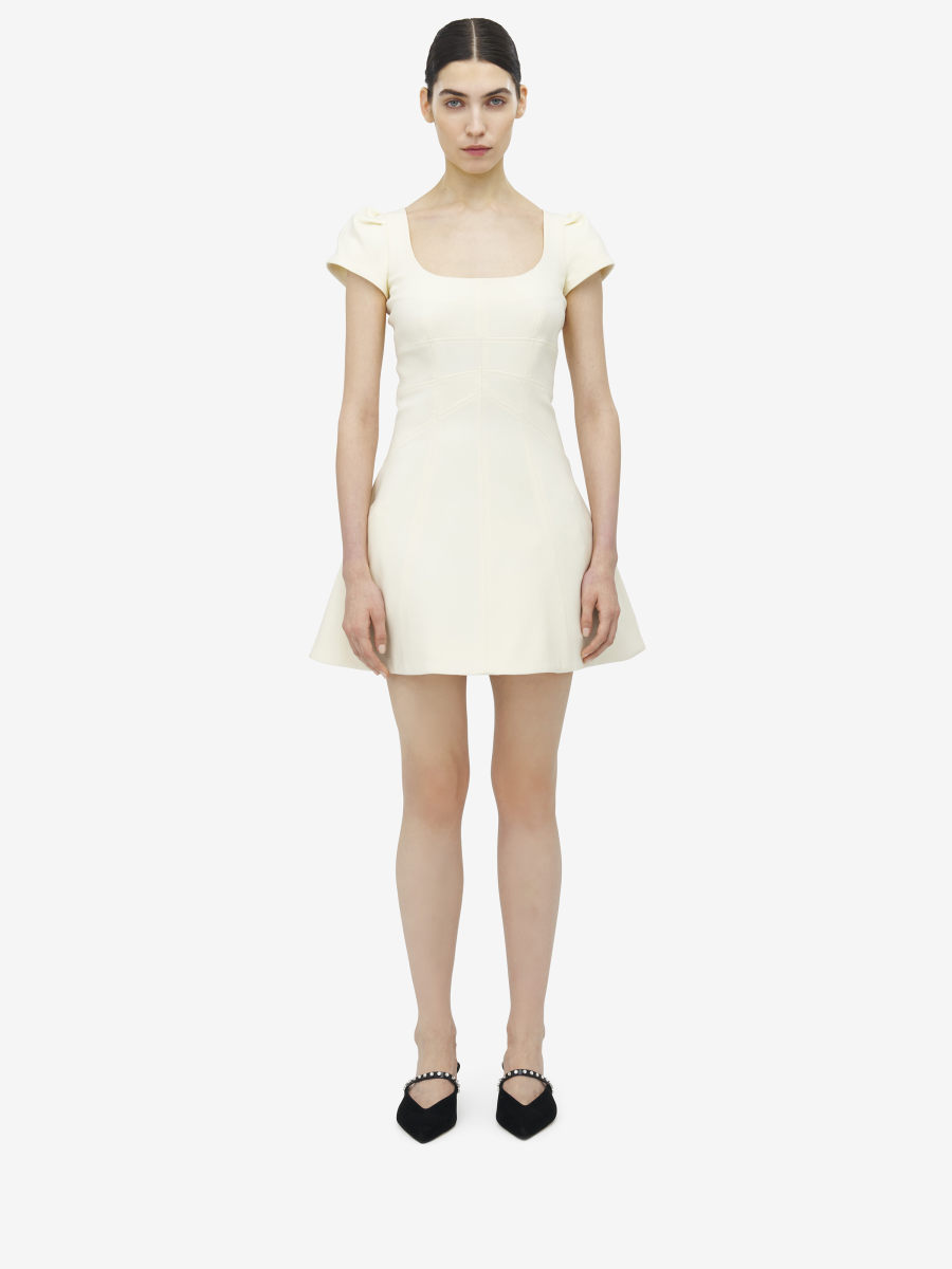 ALEXANDER MCQUEEN - Wool Silk Mini Dress - Item 841216QJAAA4100